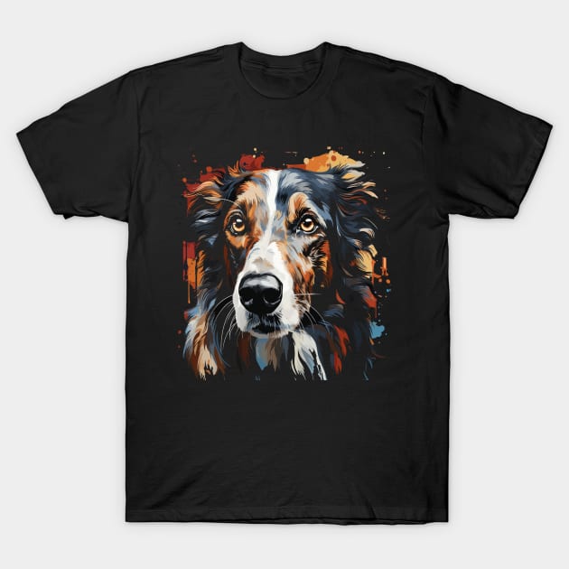 Patriotic Borzoi T-Shirt by JH Mart